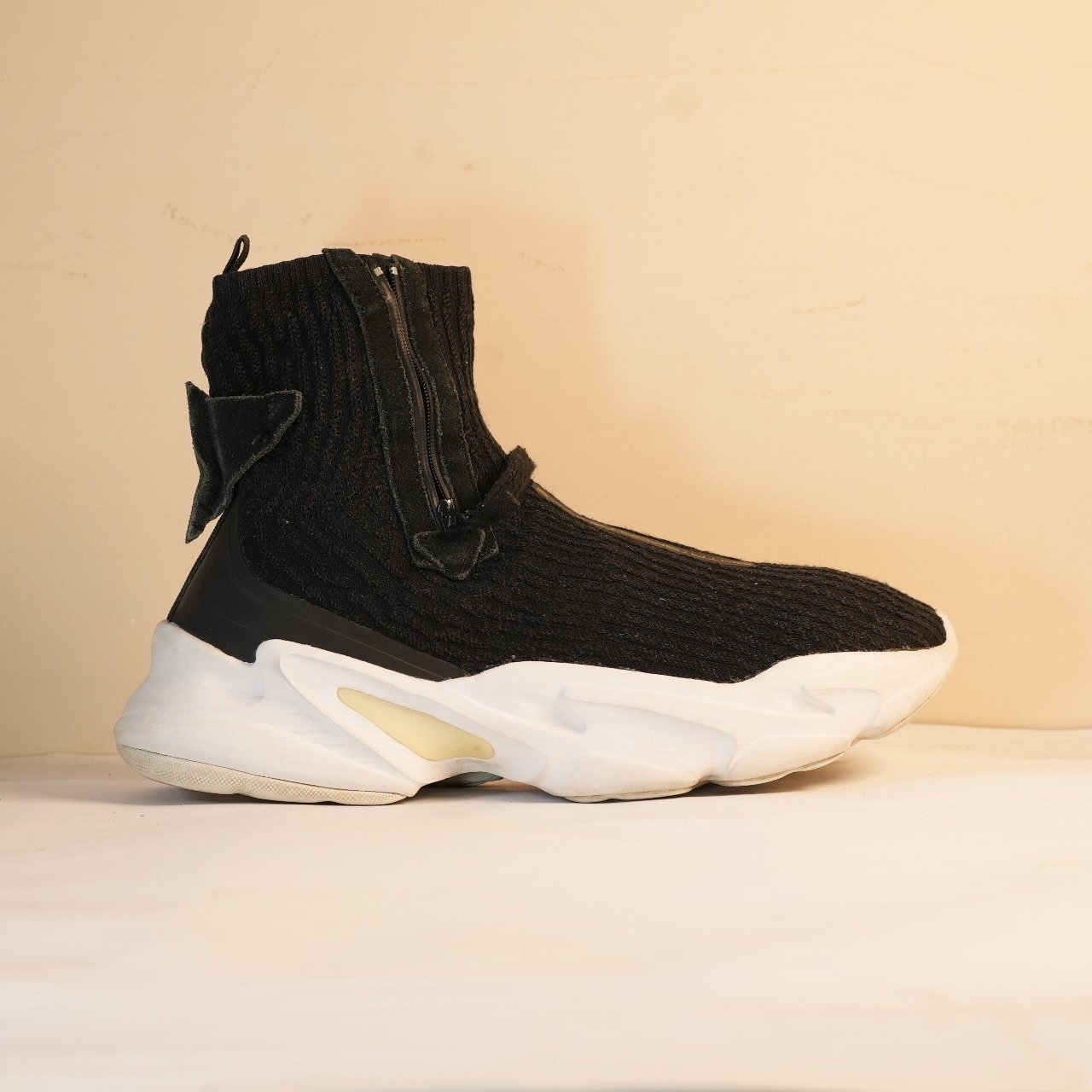 Anta mens Anta Zip Sock Collar High Top Sneakers - Image 2